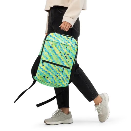 Aqua Mosaic on a Utility Backpack