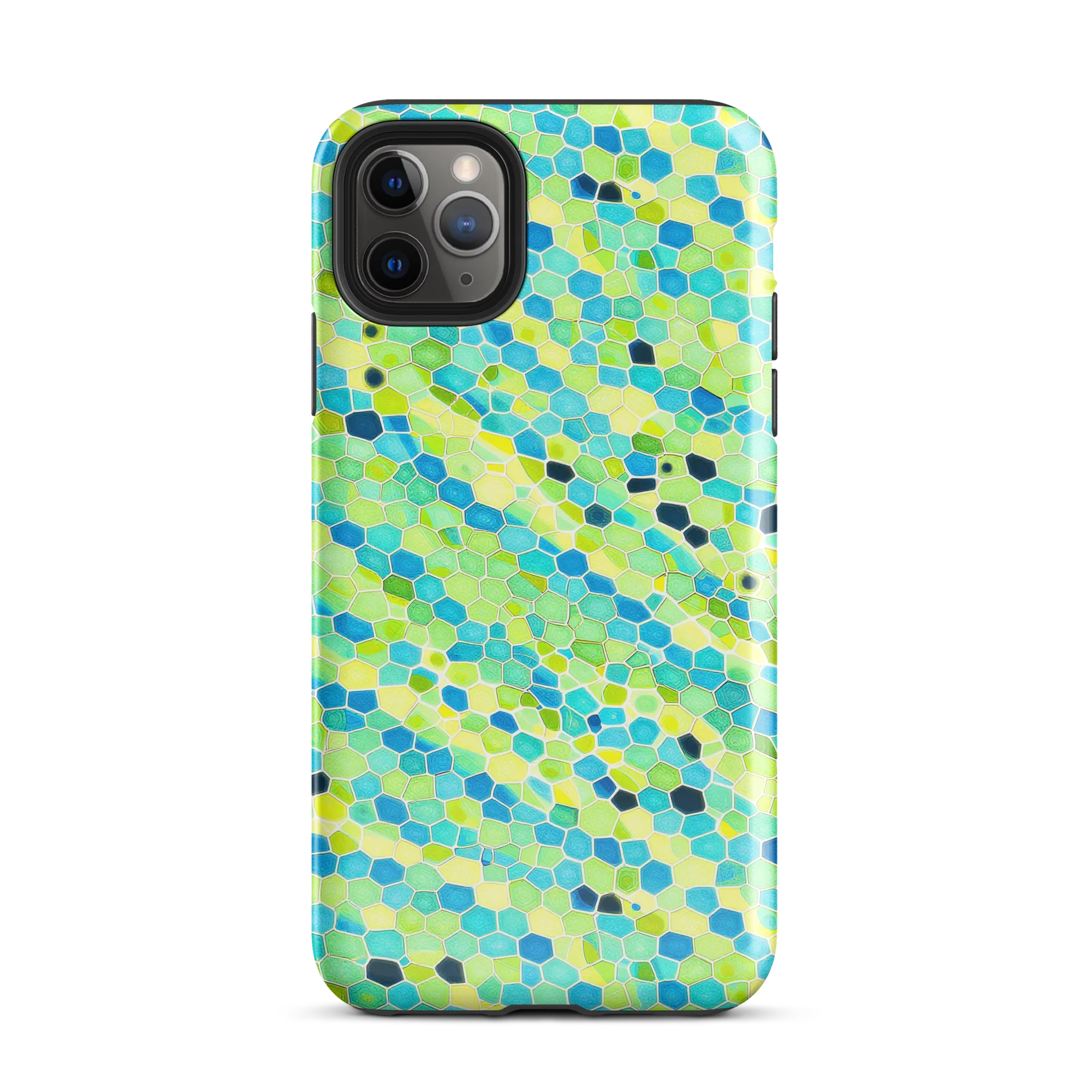 Aqua Mosaic on Tough Case for iPhone® — Front