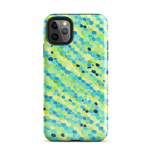 Aqua Mosaic on a Tough Case for iPhone®