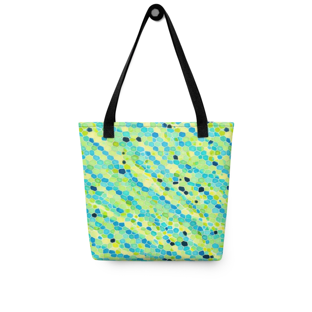 Aqua Mosaic on Tote Bag — Front