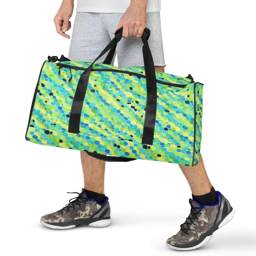 Aqua Mosaic on a Duffle Bag
