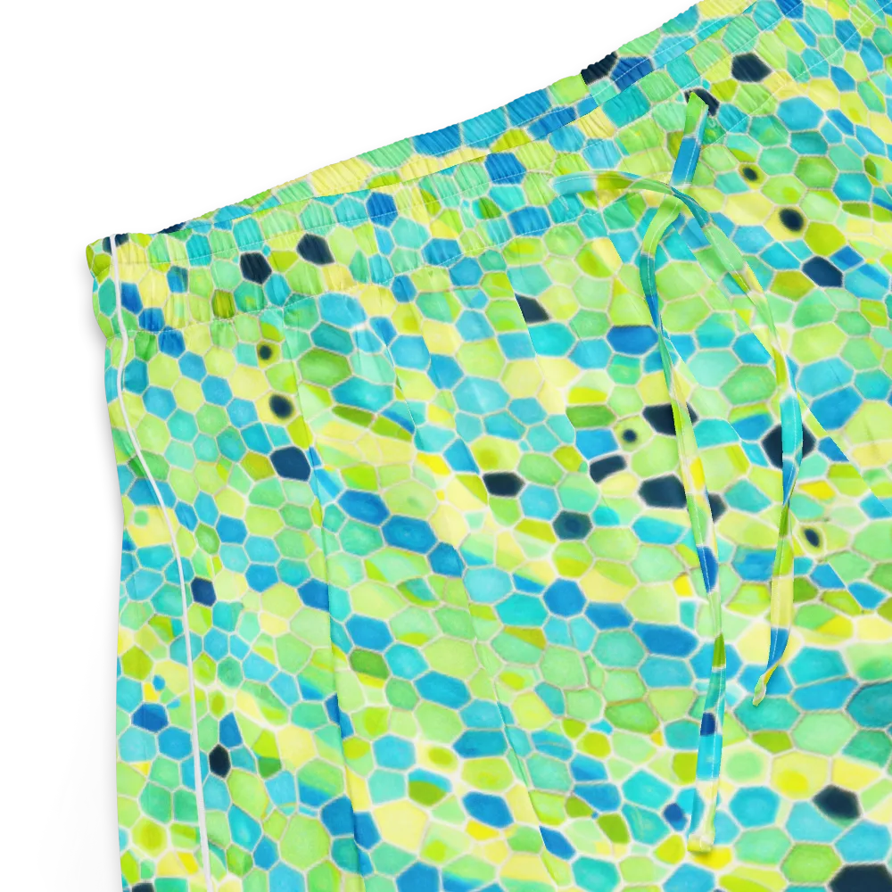 Aqua Mosaic on Women's Pajama Shorts — Product details
