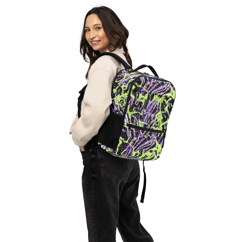 Acid Violet on Utility Backpack — Back