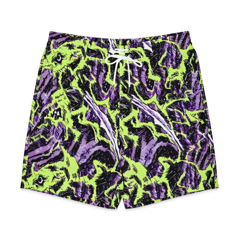 Acid Violet on Men's Board Shorts — Front