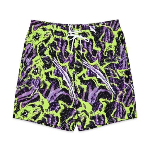Acid Violet on a Men's Board Shorts
