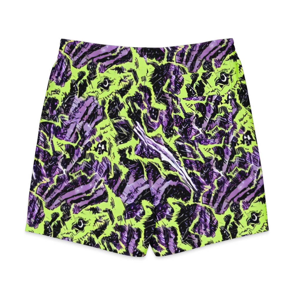 Acid Violet on Men's Board Shorts — Back