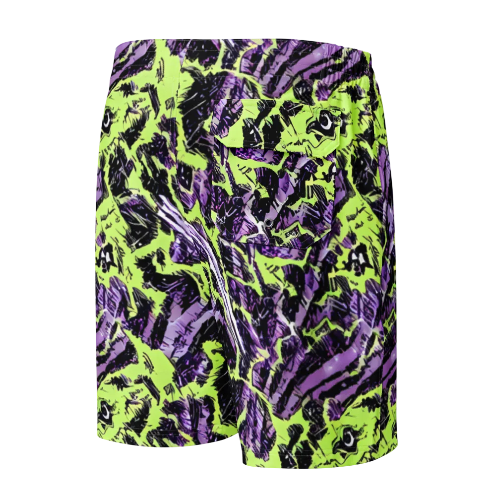 Acid Violet on Men's Board Shorts — Back