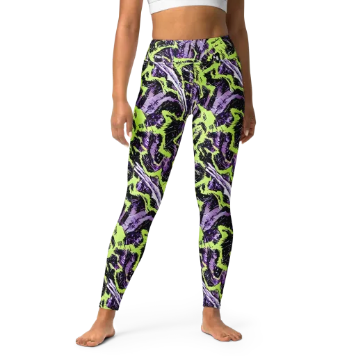 Acid Violet on a Yoga Leggings