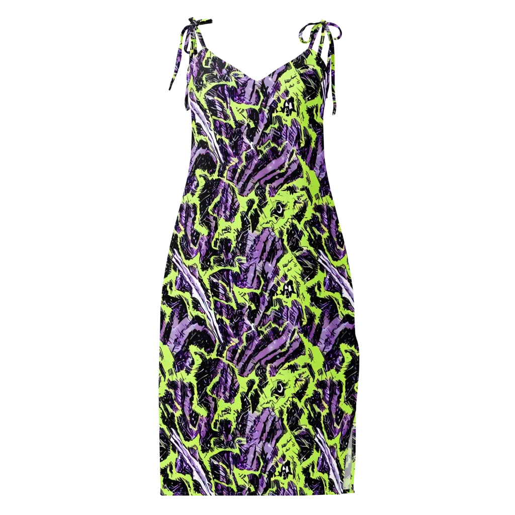 Acid Violet on Slip Dress — Front