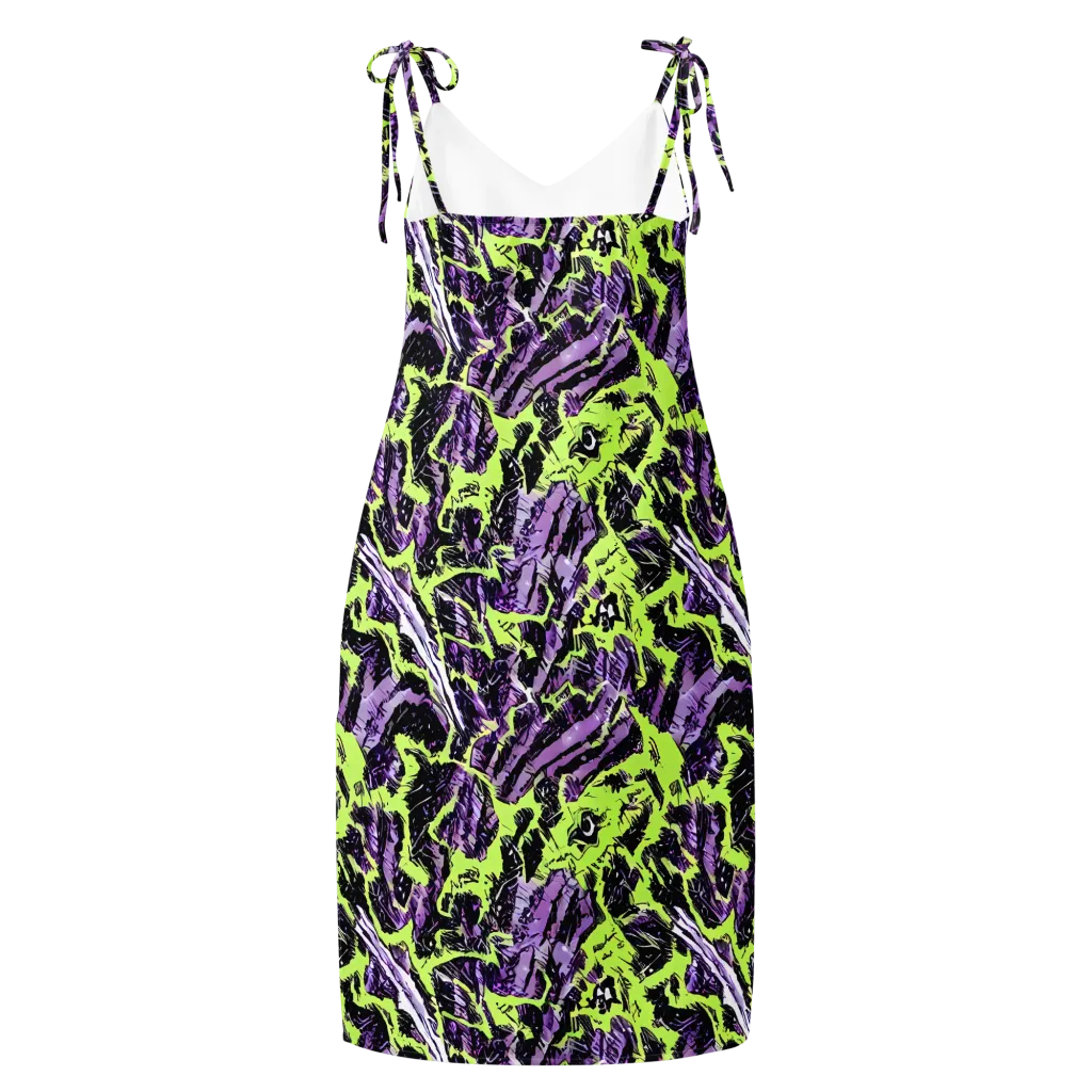 Acid Violet on Slip Dress — Back