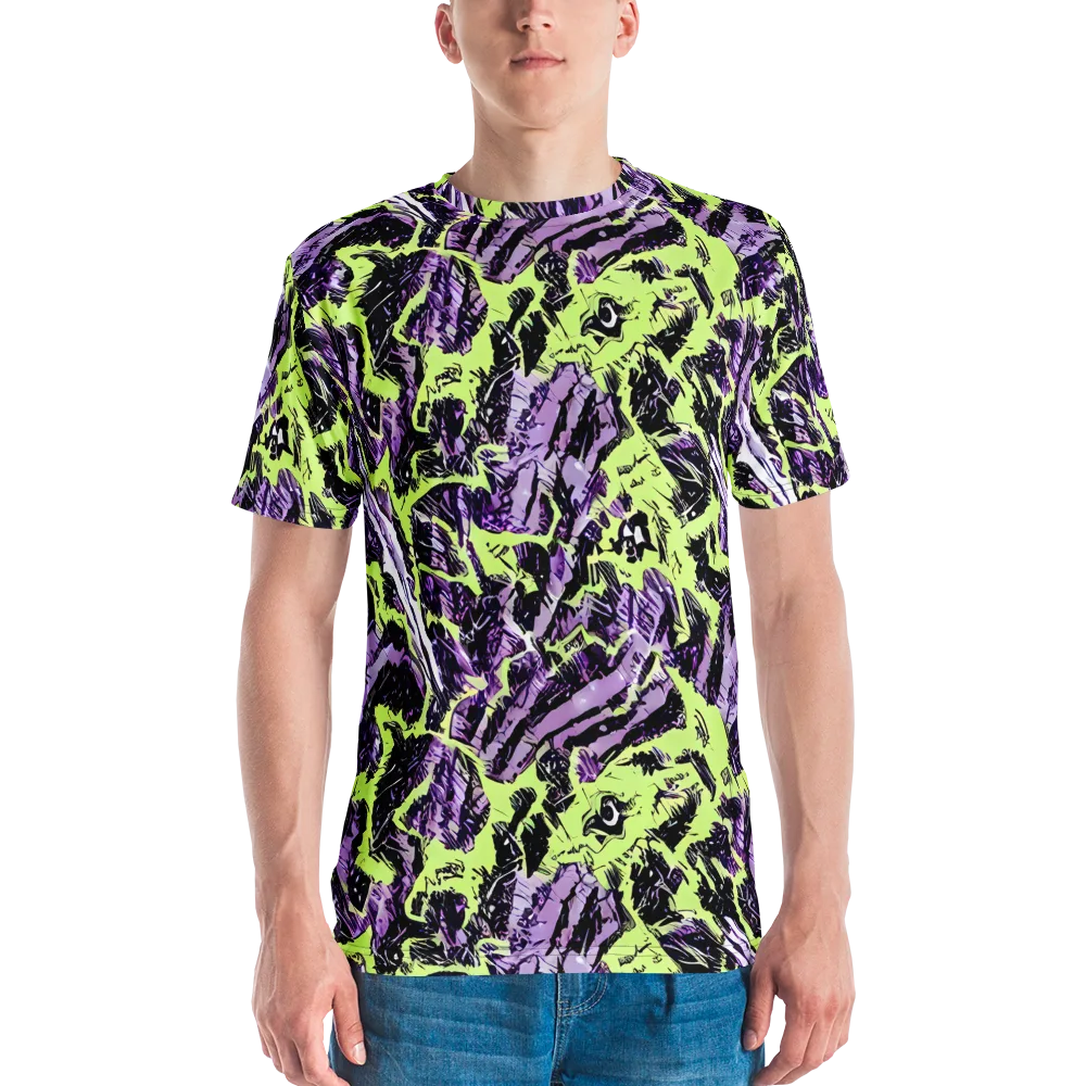 Acid Violet on Men's Crew Neck T-Shirt — Front