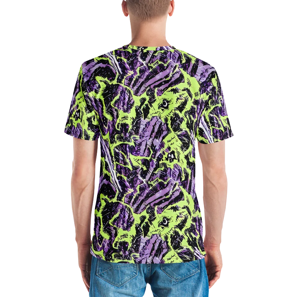 Acid Violet on Men's Crew Neck T-Shirt — Back