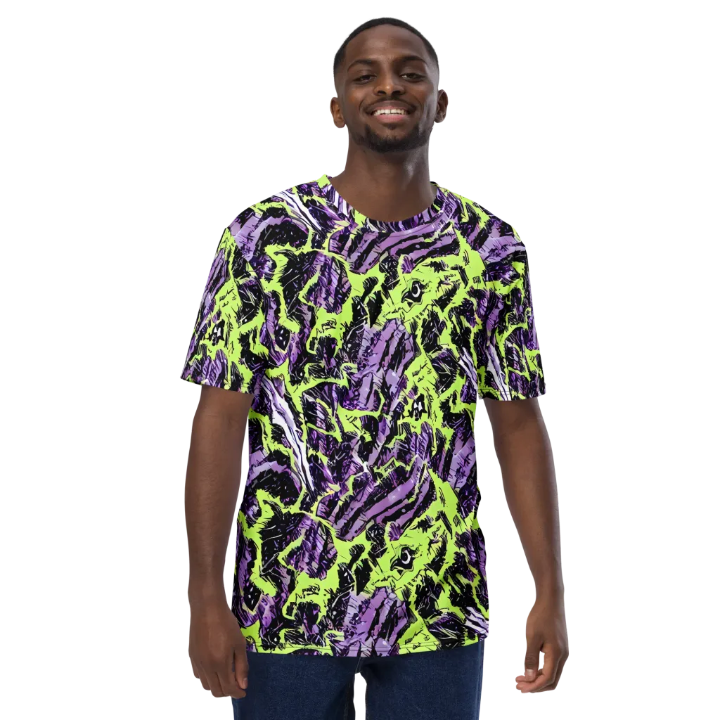 Acid Violet on Men's Crew Neck T-Shirt — Front
