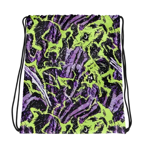 Acid Violet on a Drawstring Bag