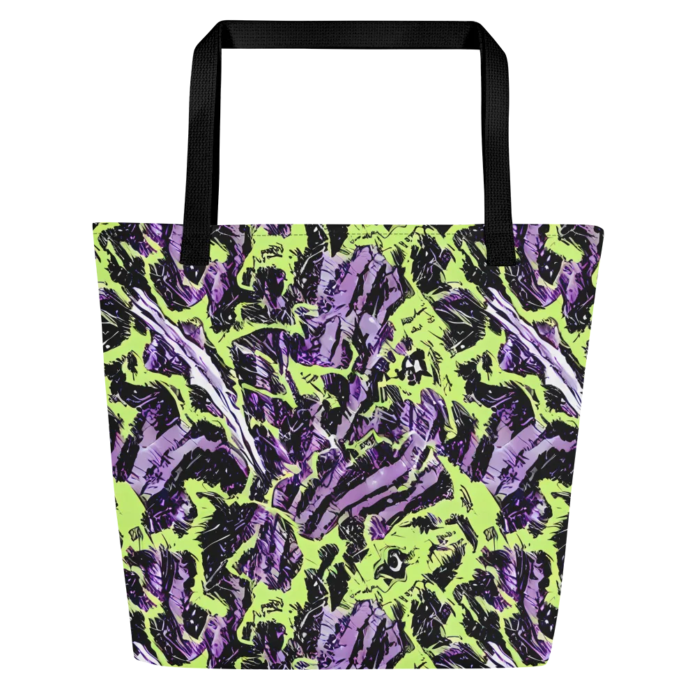 Acid Violet on Large Tote Bag W/ Pocket — Front
