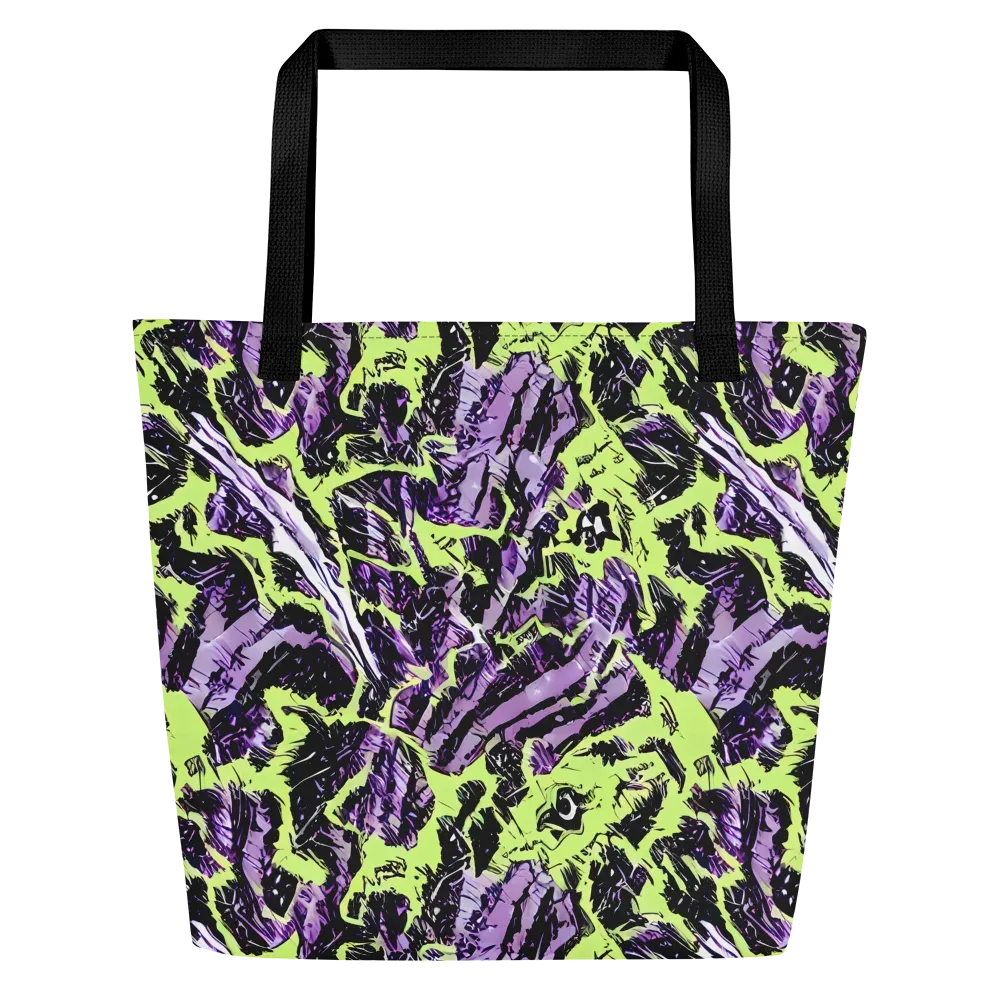 Acid Violet on Large Tote Bag W/ Pocket — Front