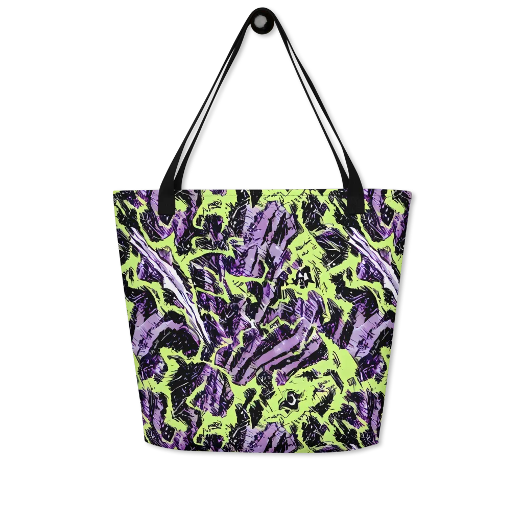 Acid Violet on Large Tote Bag W/ Pocket — Front