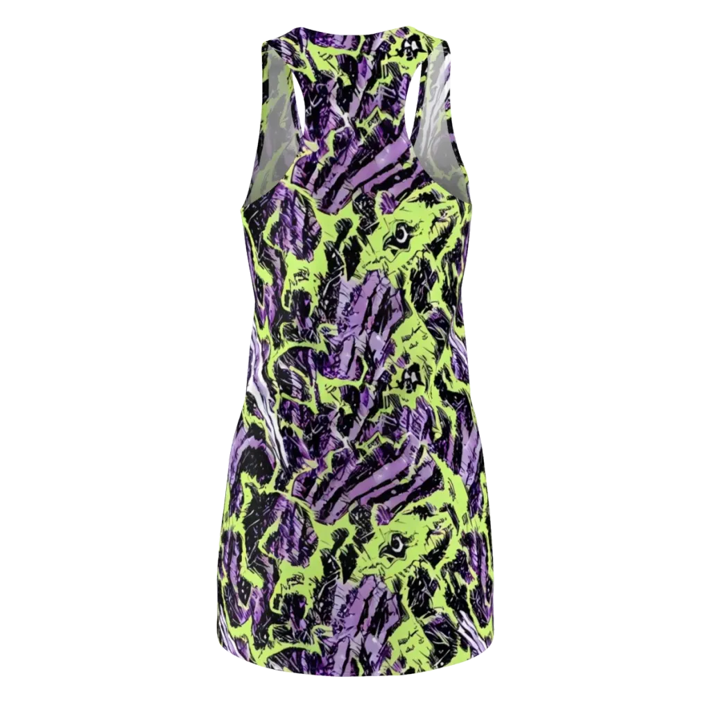 Acid Violet on Racerback Dress — Back