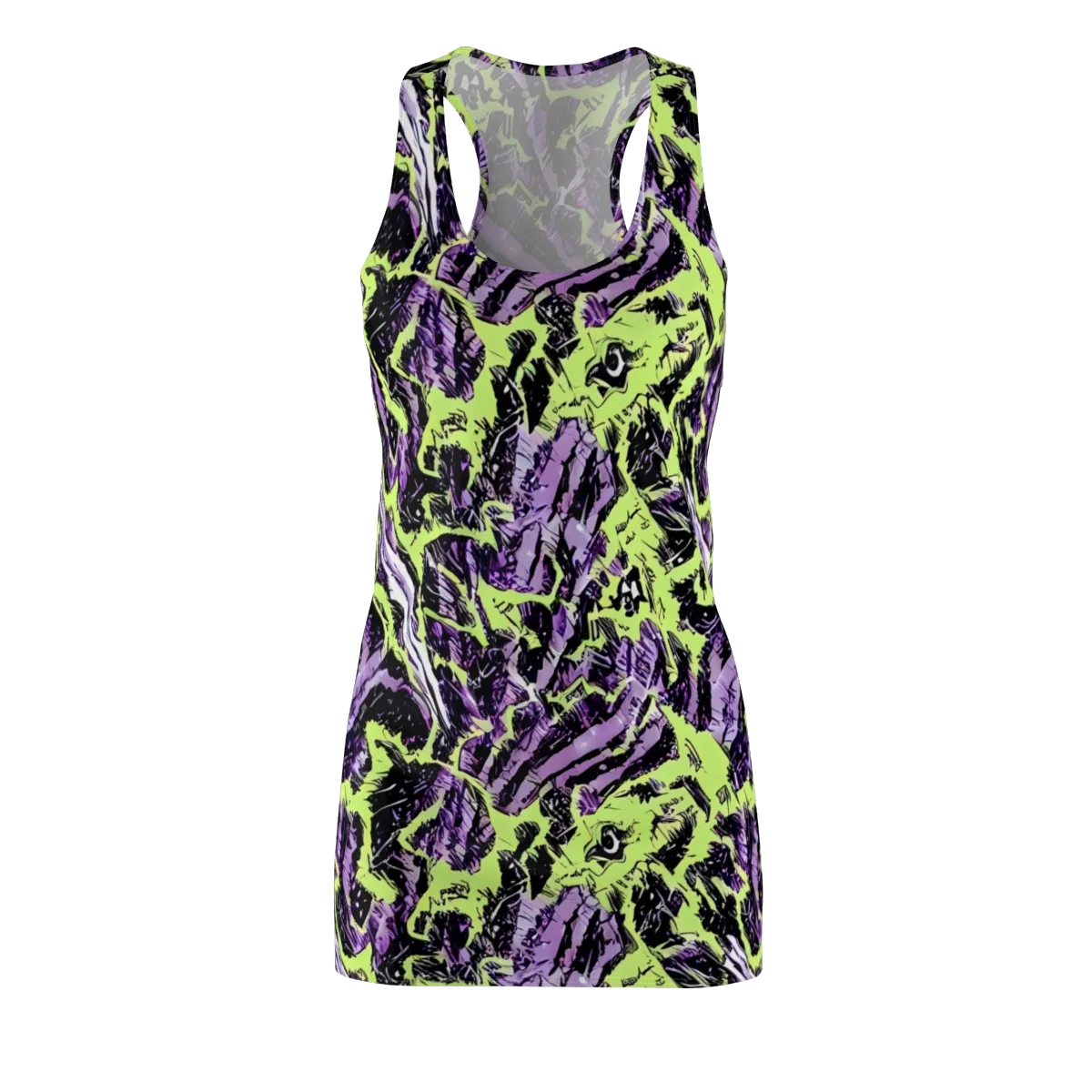 Acid Violet on Racerback Dress — Front