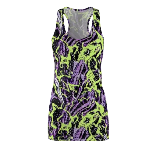 Acid Violet on a Racerback Dress