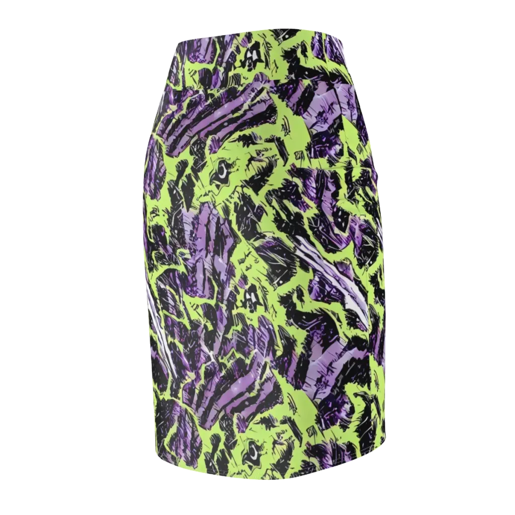 Acid Violet on Pencil Skirt — Back Side