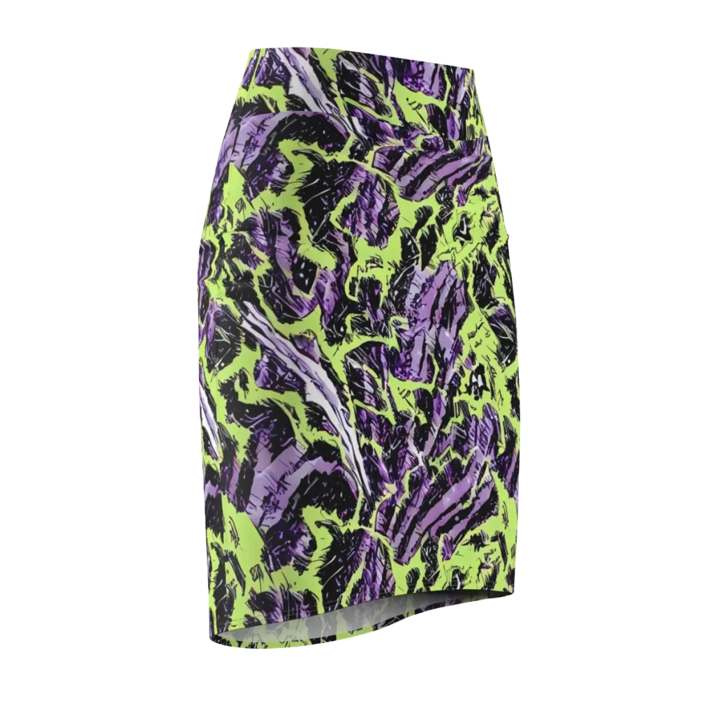Acid Violet on Pencil Skirt — Front Side