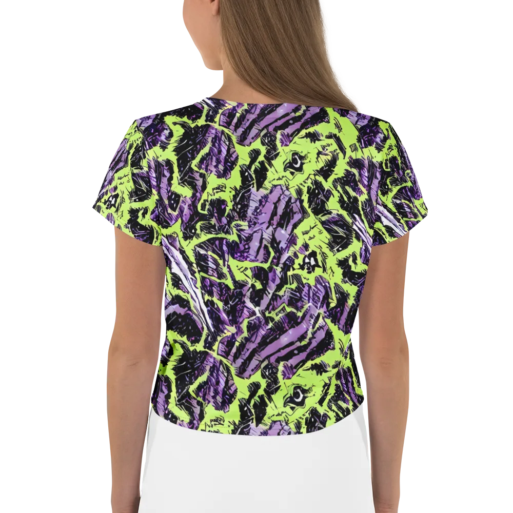 Acid Violet on Crop Tee — Back