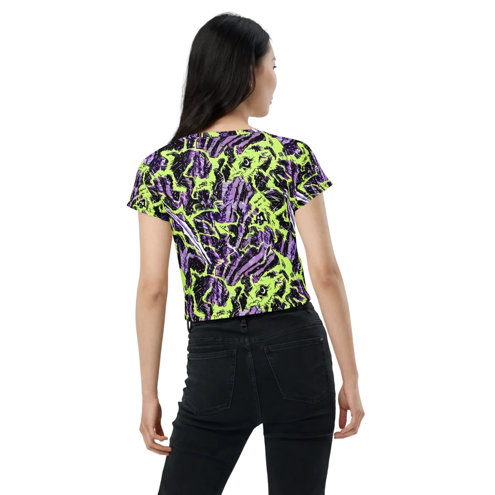 Acid Violet on Crop Tee — Back