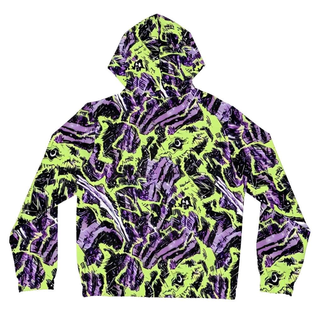 Acid Violet on Women's Full-Zip Hoodie — Back