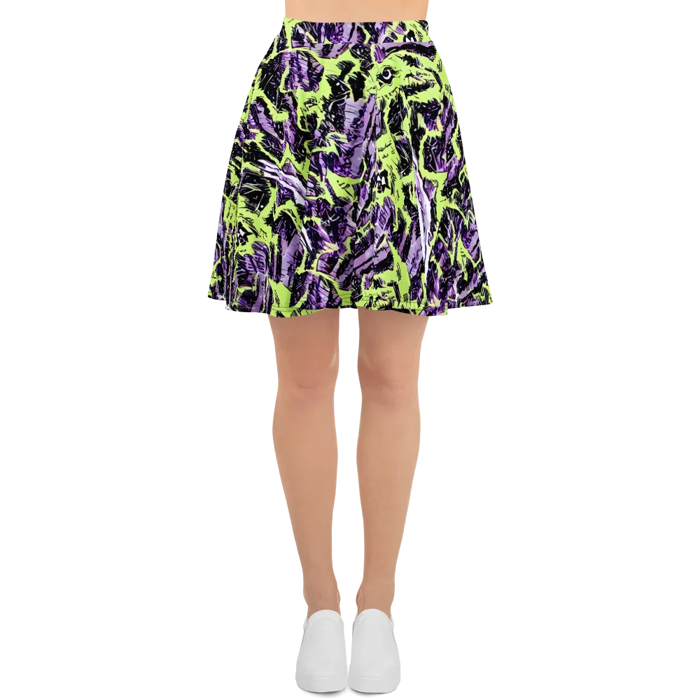Acid Violet on Skater Skirt — Front