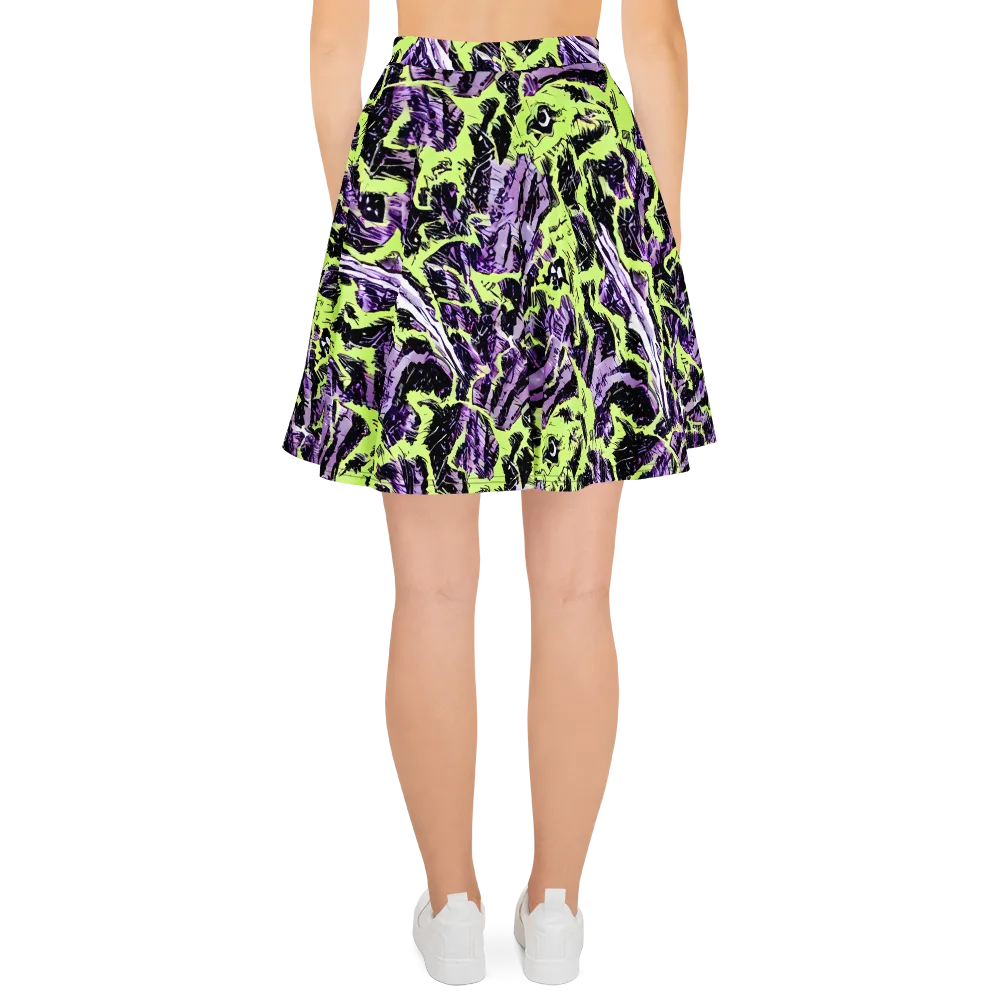 Acid Violet on Skater Skirt — Back