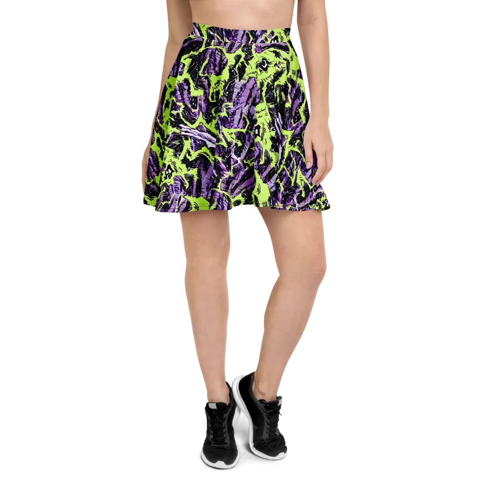 Acid Violet on Skater Skirt — Front
