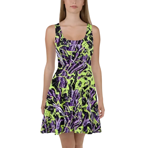 Acid Violet on a Skater Dress
