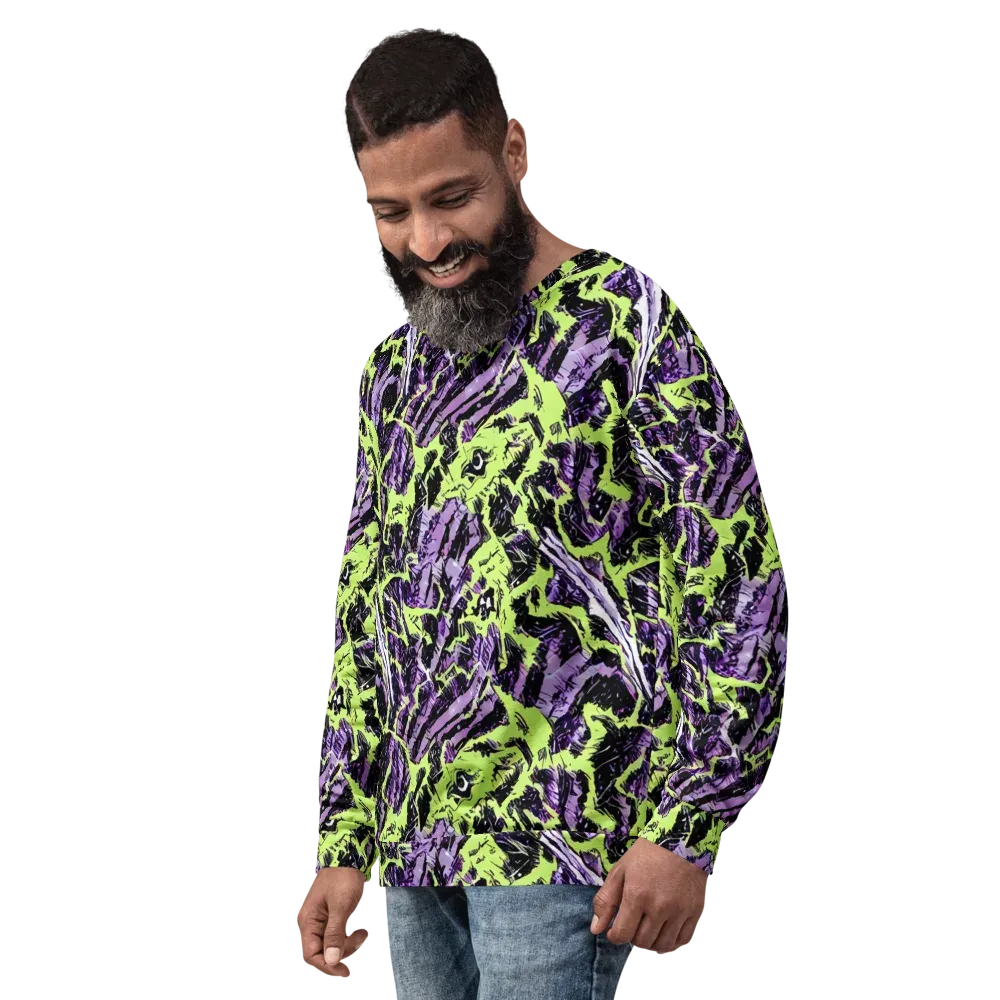 Acid Violet on Sweatshirt — Left Front