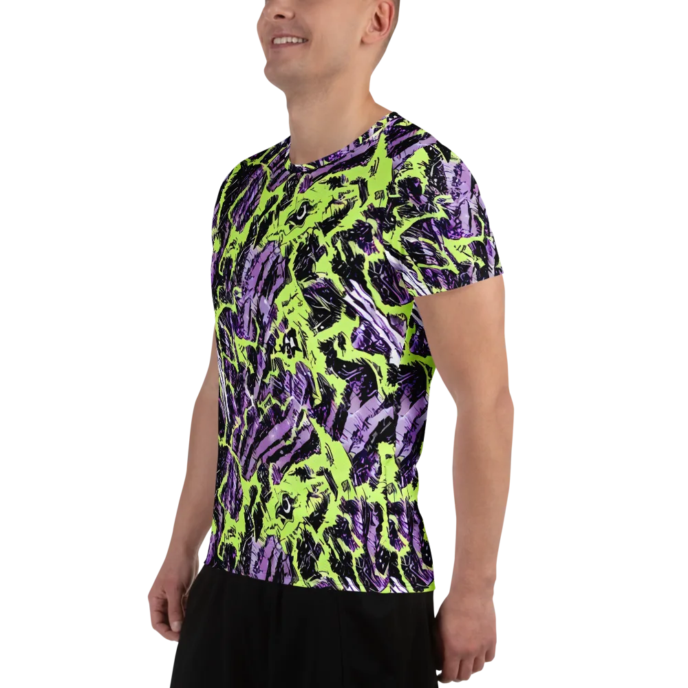 Acid Violet on Men's Athletic T-Shirt — Left
