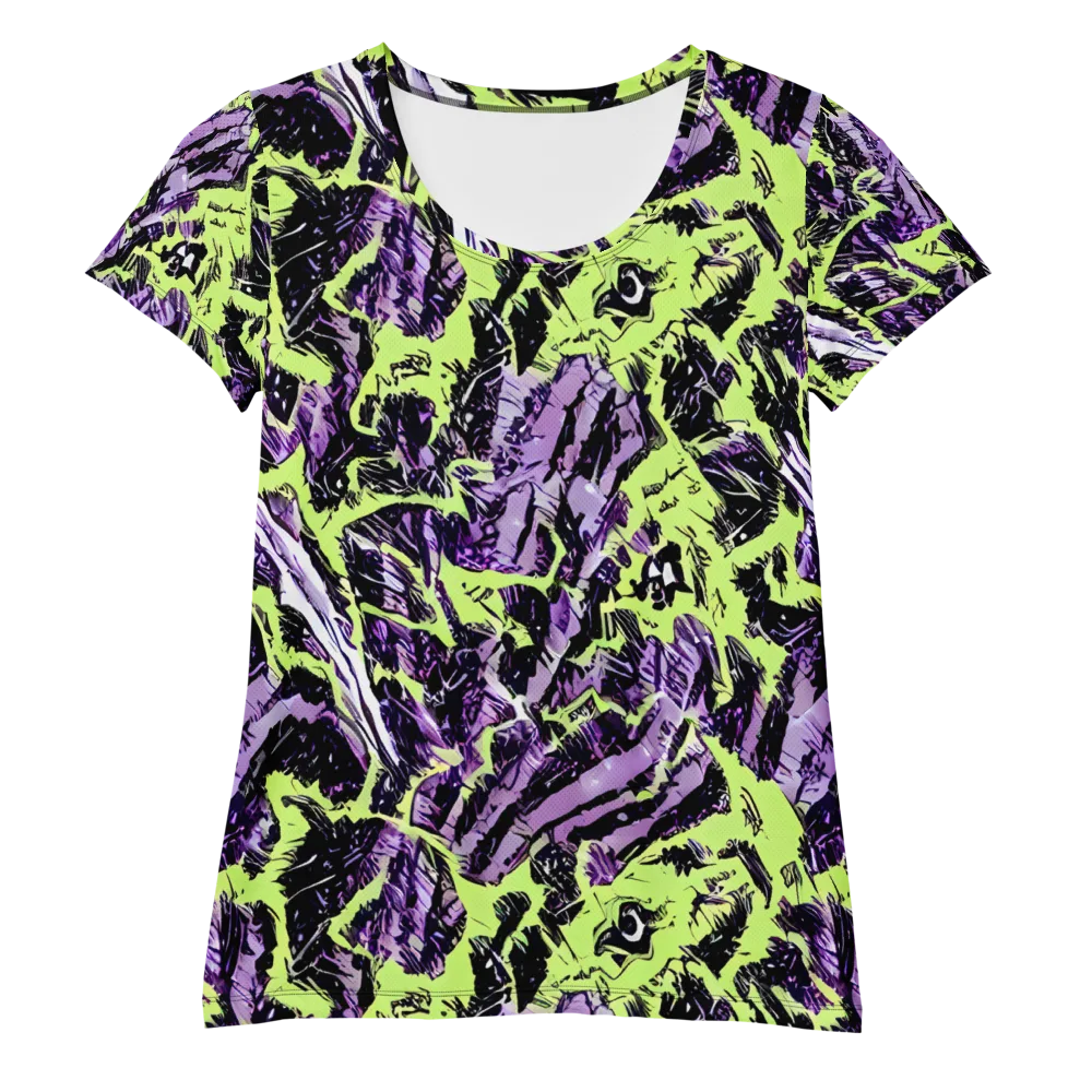 Acid Violet on Women's Athletic T-Shirt — Front