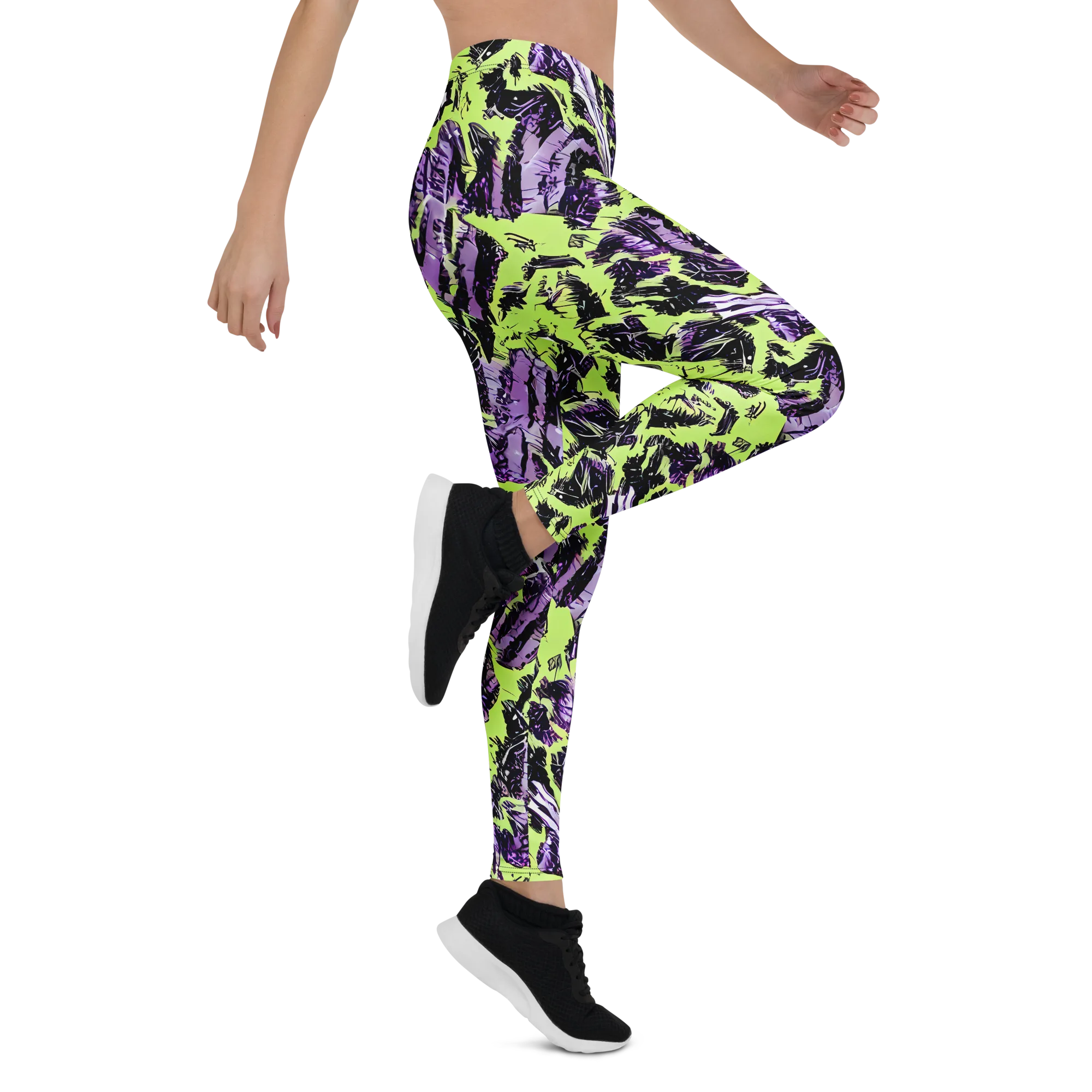 Acid Violet on Leggings — Right