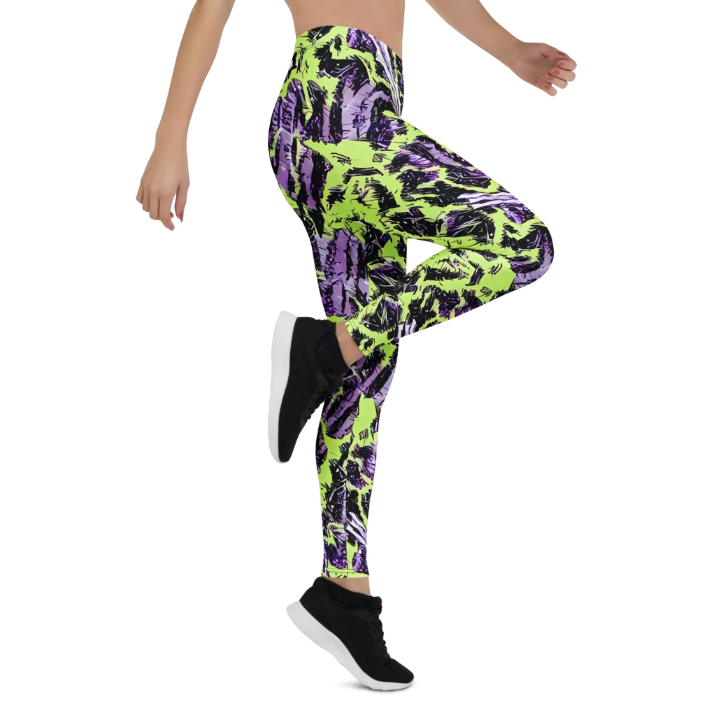 Acid Violet on Leggings — Right