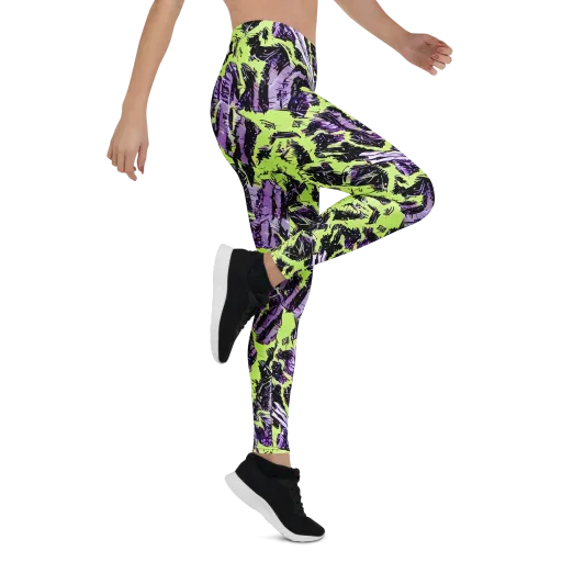 Acid Violet on a Leggings