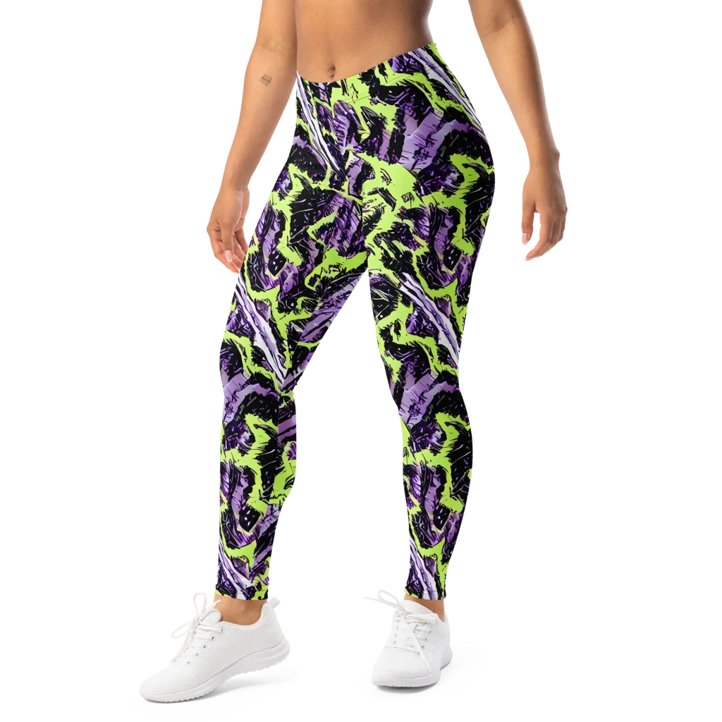Acid Violet on Leggings — Left Front