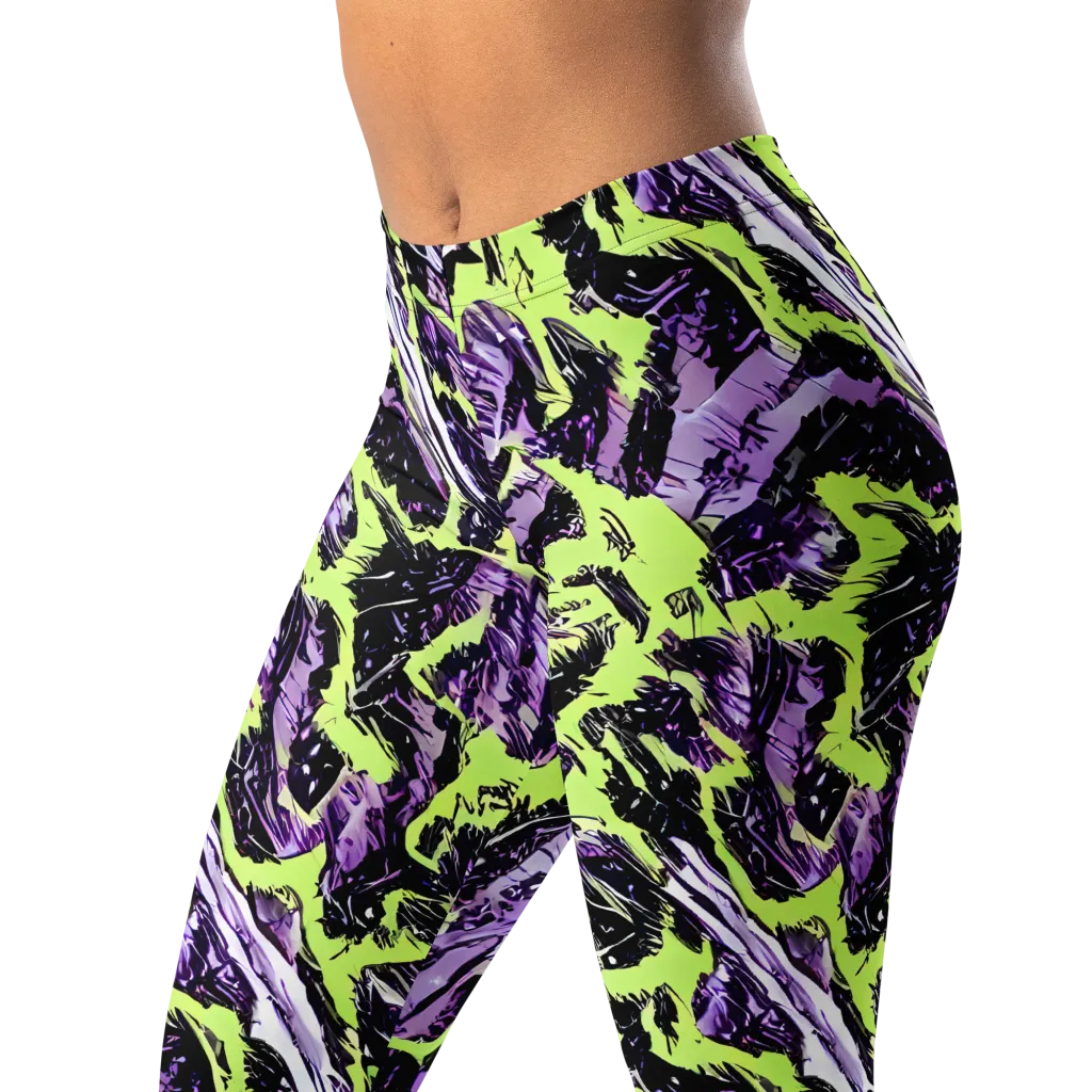 Acid Violet on Leggings — Left Front