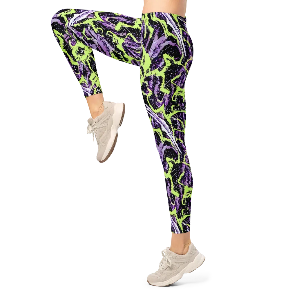Acid Violet on Leggings — Left