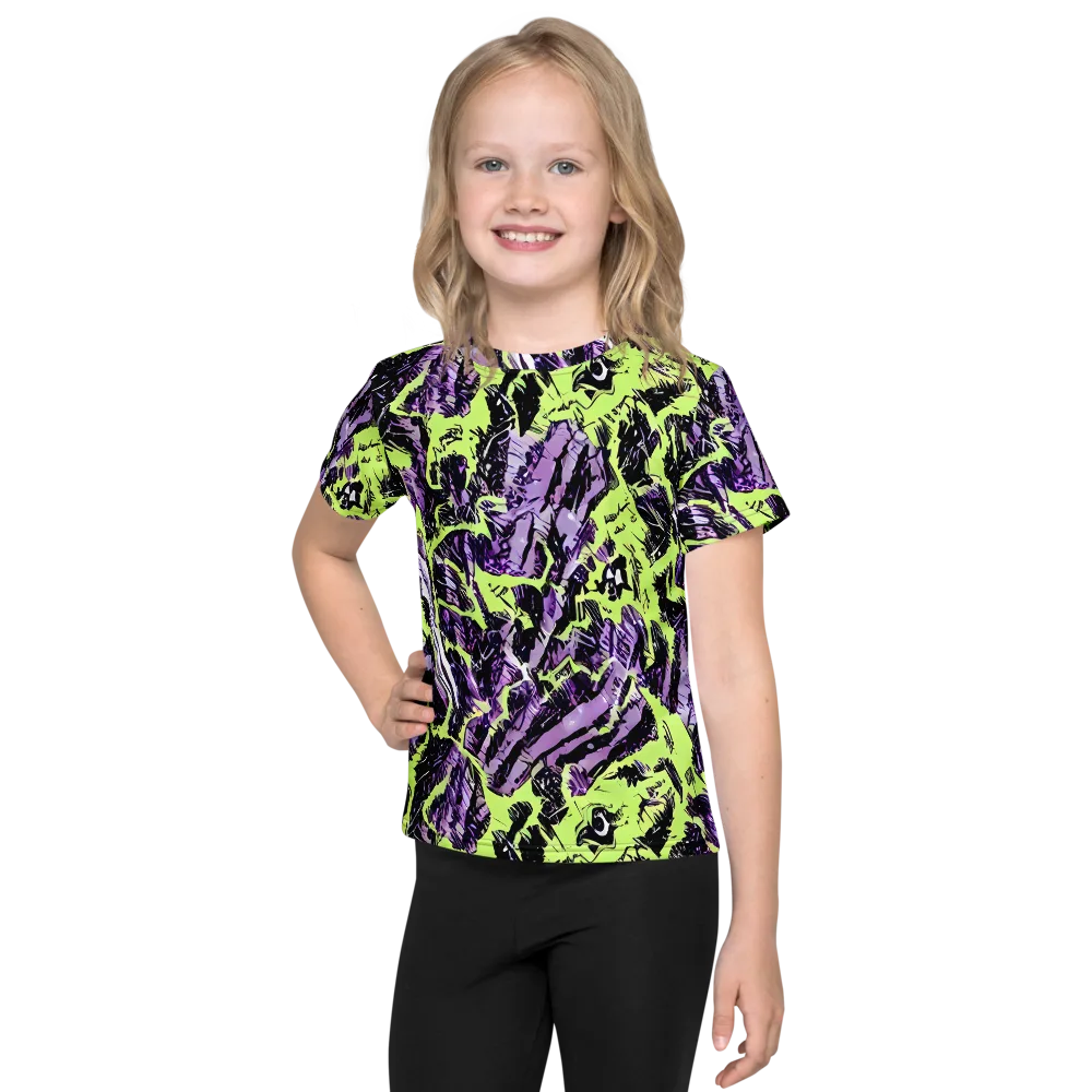 Acid Violet on Kids Crew Neck T-Shirt — Front