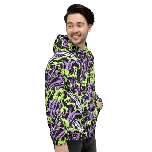 Acid Violet on a Hoodie