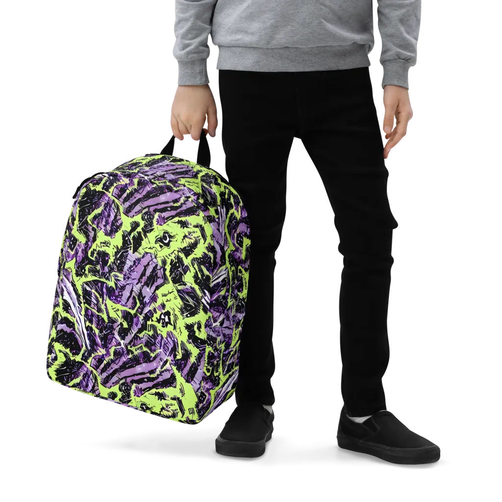 Acid Violet on Minimalist Backpack — Zoomed-in