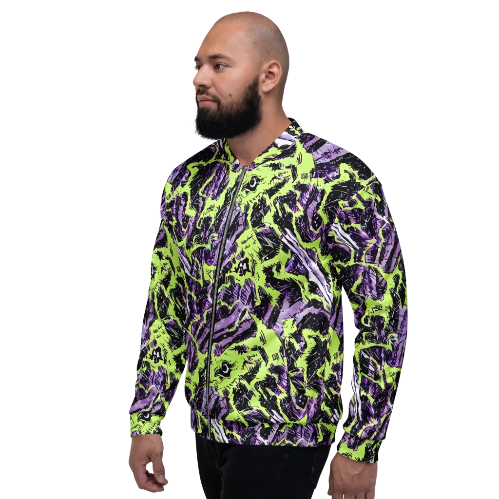 Acid Violet on Bomber Jacket — Left