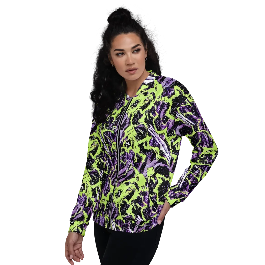Acid Violet on Bomber Jacket — Left