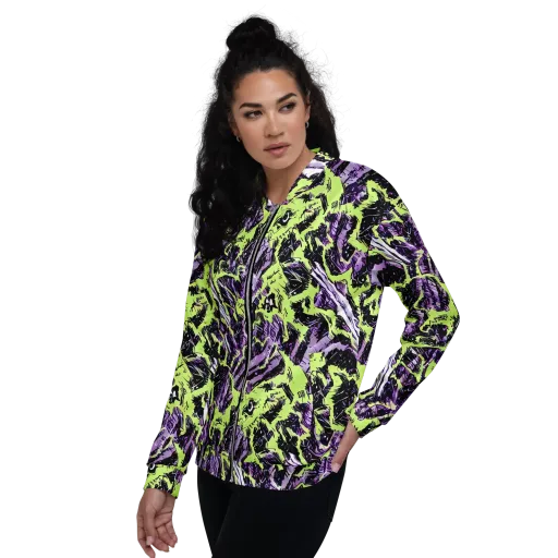 Acid Violet on a Bomber Jacket