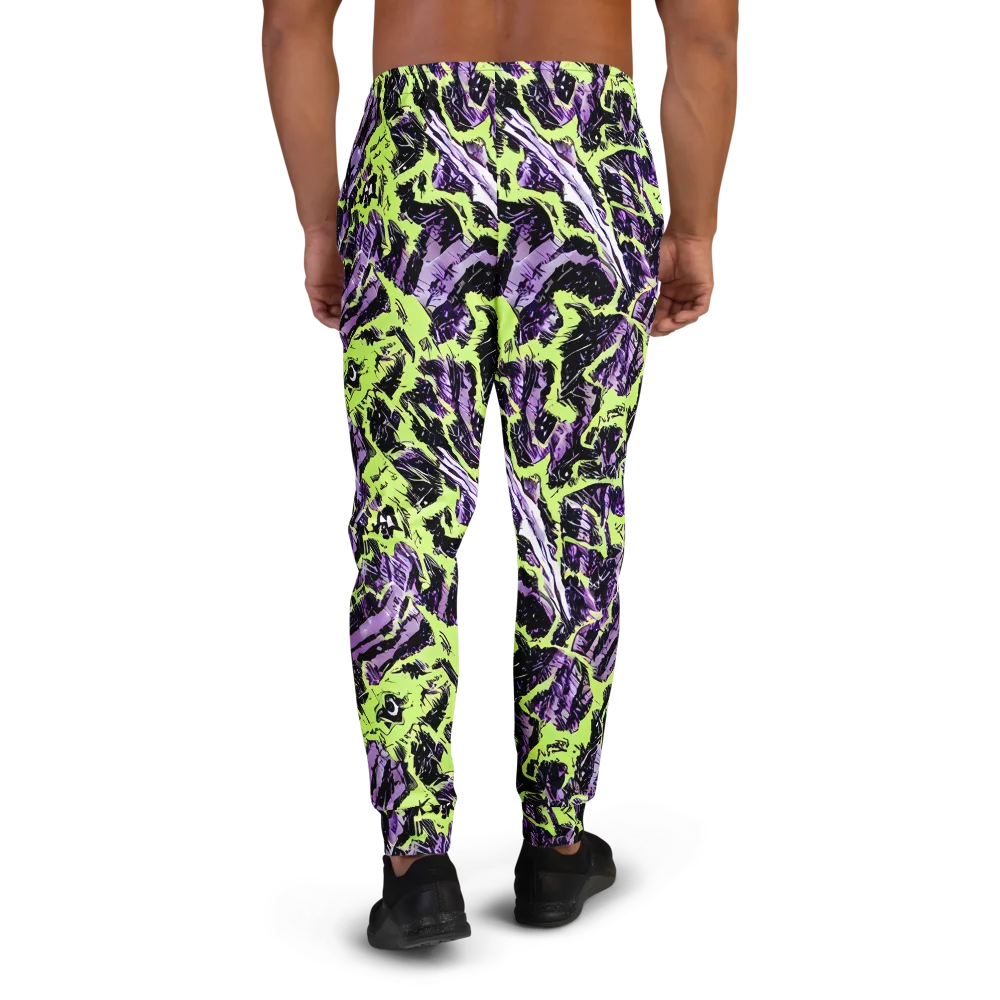 Acid Violet on Men's Joggers — Back