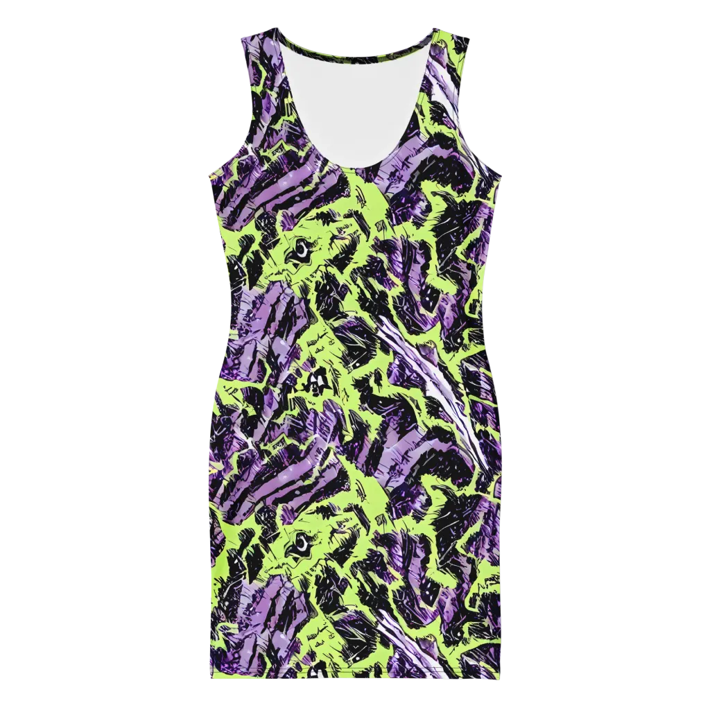 Acid Violet on Bodycon Dress — Front